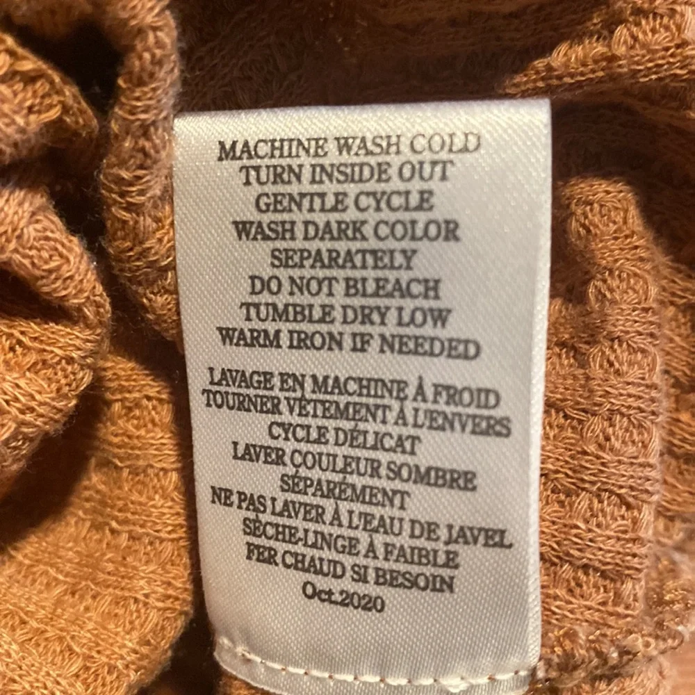 Z Supply Claire Waffle Long Sleeve - Russet - Picture 13 of 14